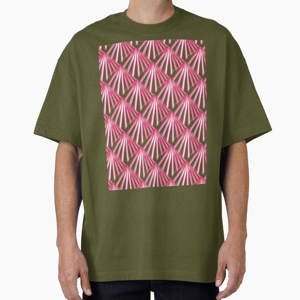 Art Deco Tropical Beach Palm Red Cut Out by taiche