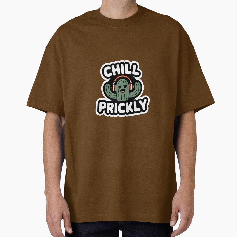 Chill Prickly Cute Cactus With Headphones Sticker by The Wise Fortress