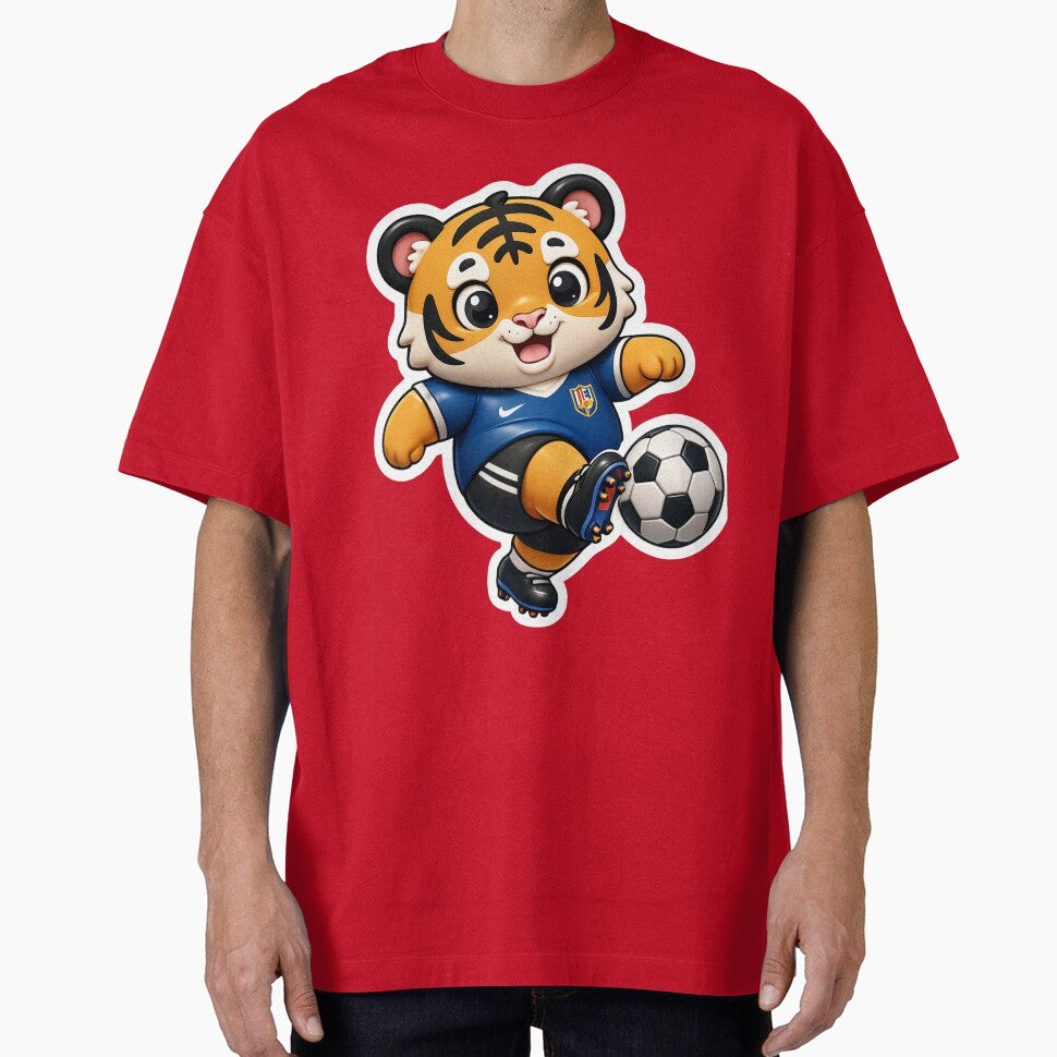 Chibi Tiger Soccer Star 3D Sticker by krazzyremo