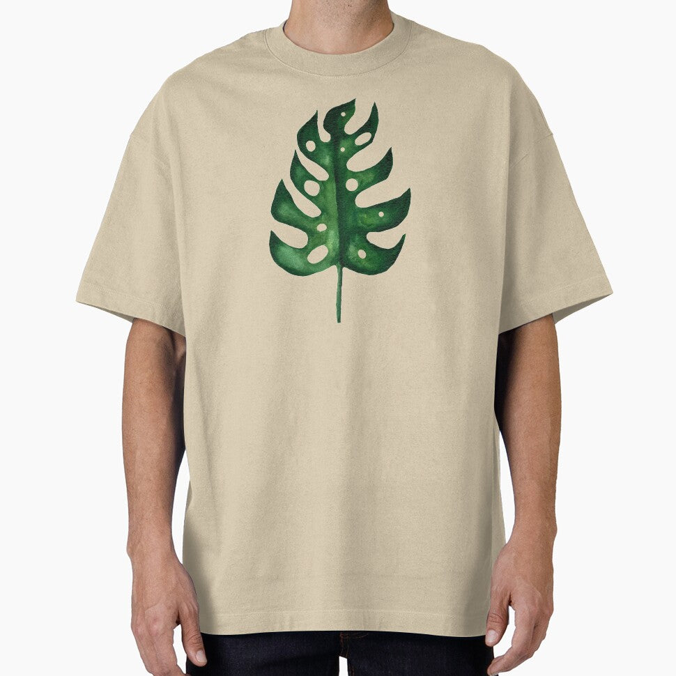 Green Monstera Leaf by zibziby