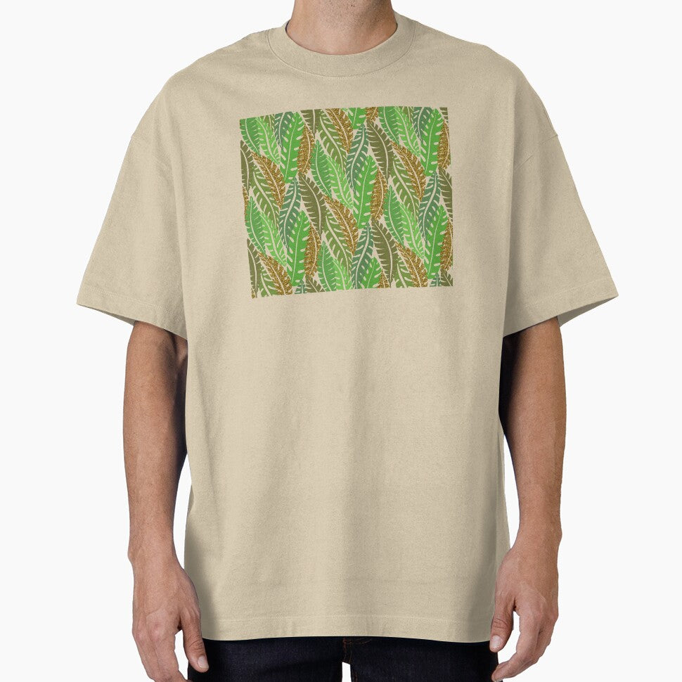 Tropical Gold Leaf Pattern by SoNifty