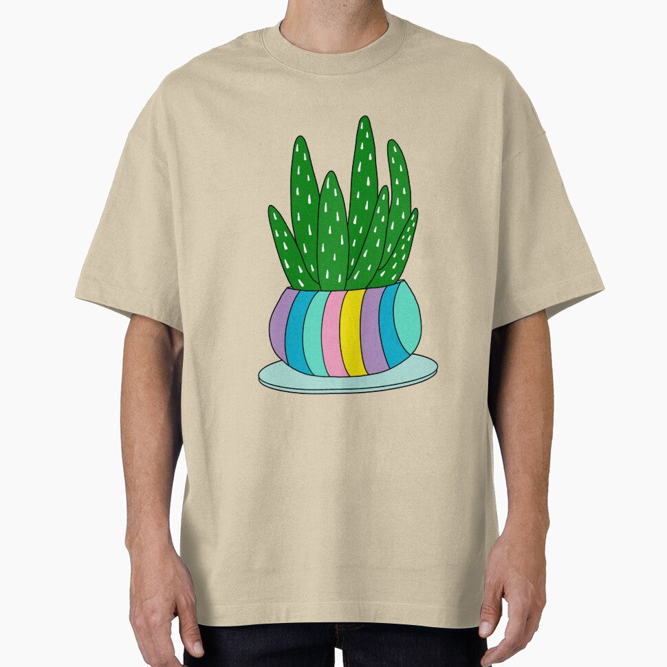 Cute Cactus Design #109: Aloe Vera Succulent In A Cute Candy Colored Pot by DreamCactus