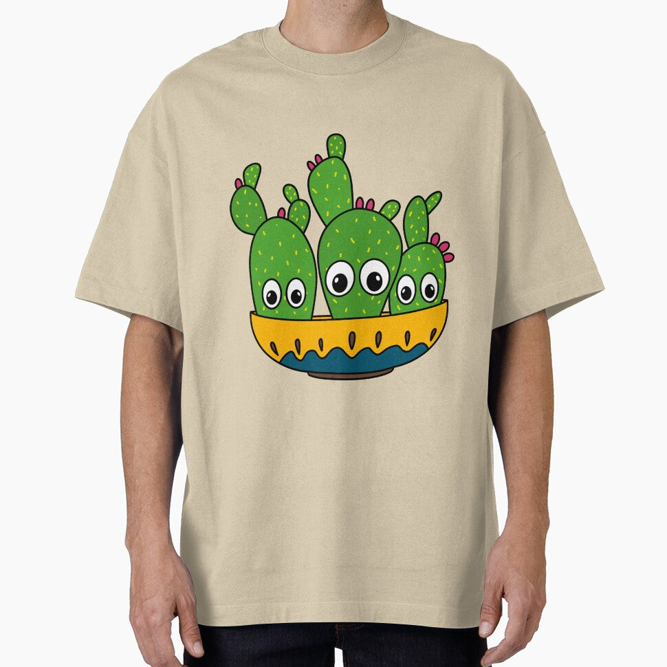 Cute Cactus Design #265: Cacti Bunch In A Bowl Planter by DreamCactus
