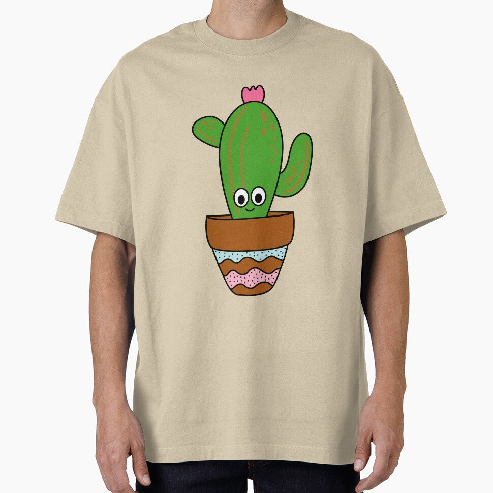 Cute Cactus Design #283: Cute Saguaro In Terra-cotta Pot by DreamCactus