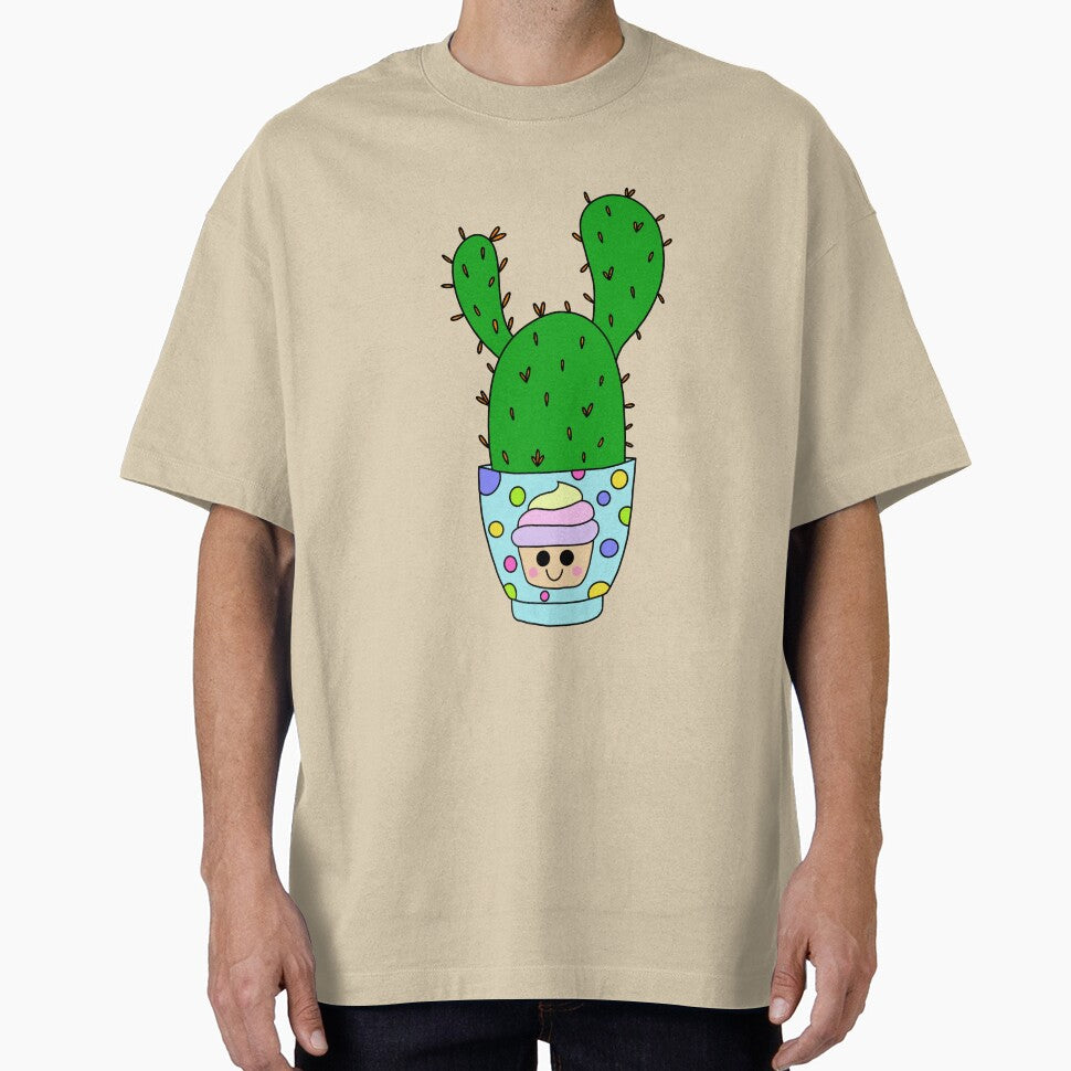 Cute Cactus Design #189: Angel Wings Cactus In Cupcake Pot by DreamCactus