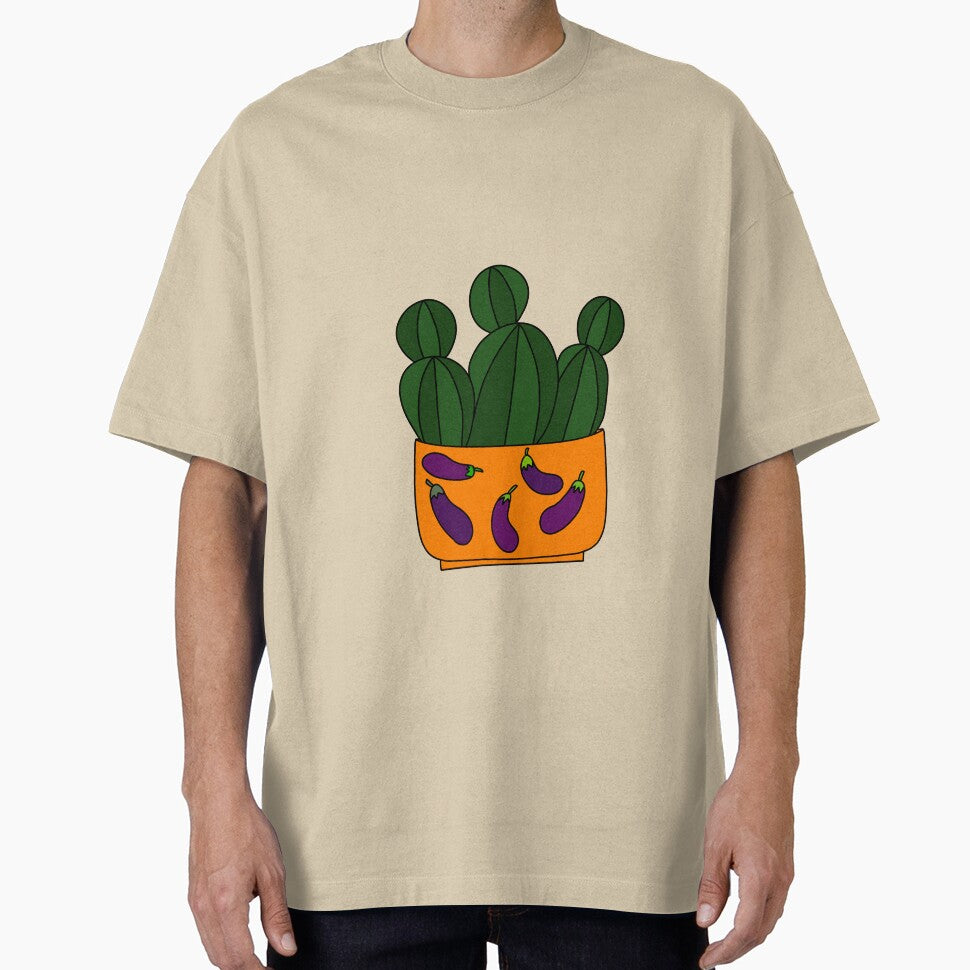 Cute Cactus Design #106: Eggplant Cactus Pot by DreamCactus
