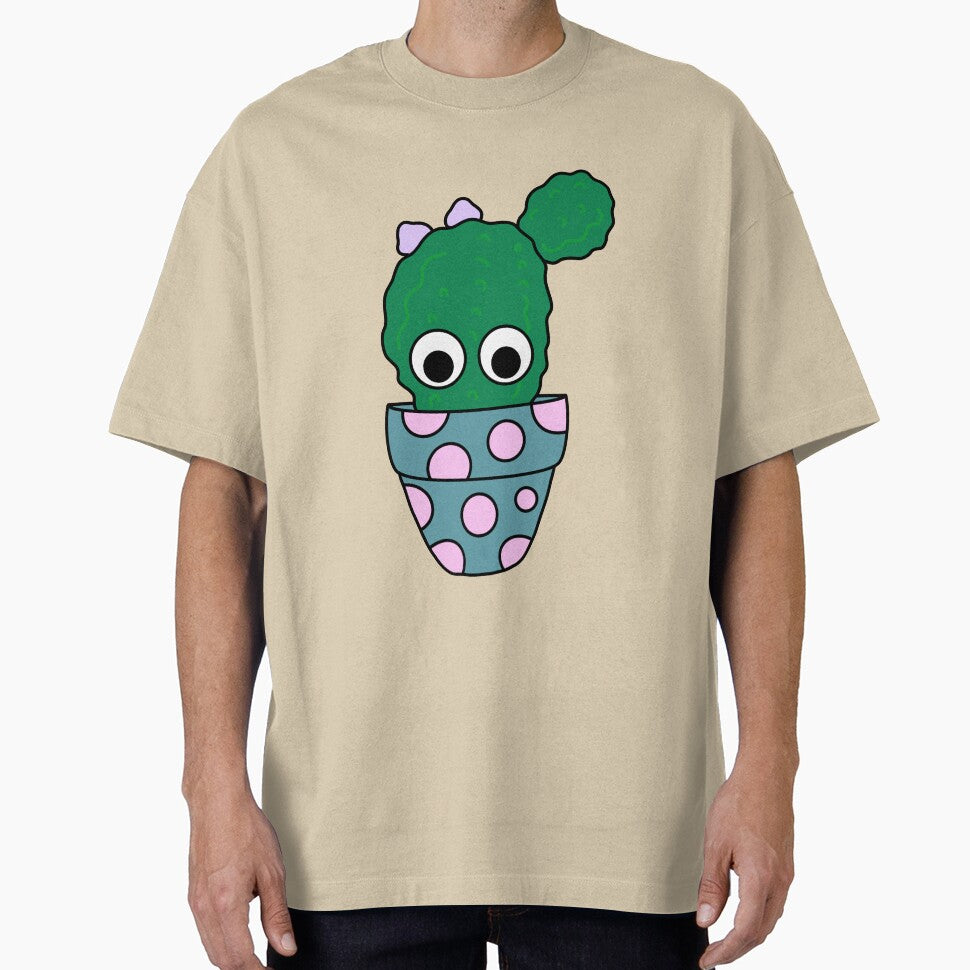 Cute Cactus Design #220: Cactus In Painted Terra-cotta Pot by DreamCactus
