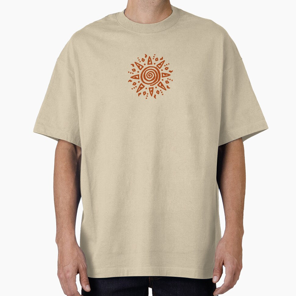 Orange Spiral Sun by SpannerDesigns
