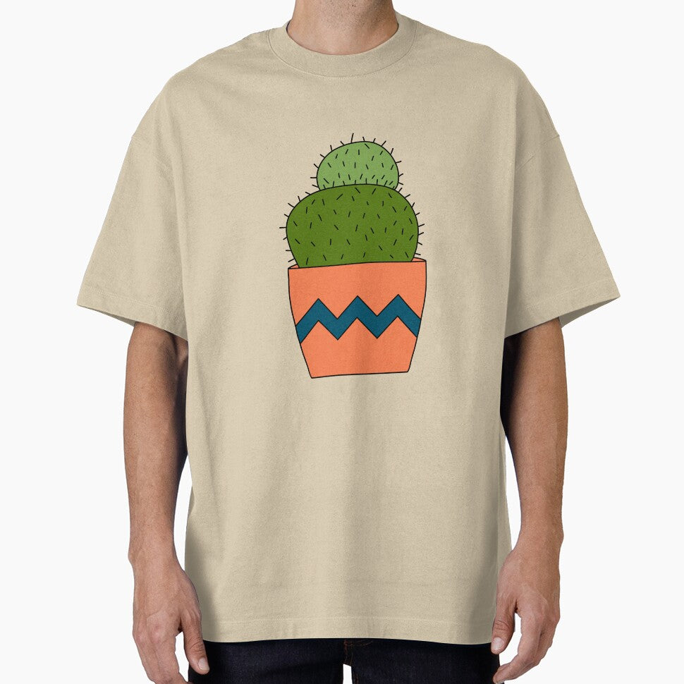 Cute Cactus Design #197: Round Cactus In Pot by DreamCactus