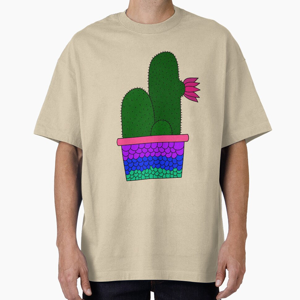 Cute Cactus Design #192: Cacti Bunch In Mermaid Scale Pot by DreamCactus