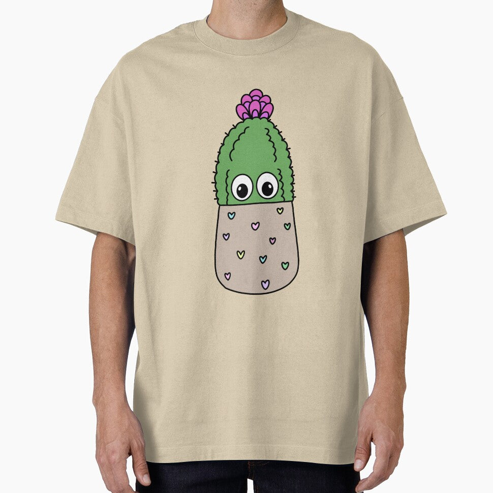 Cute Cactus Design #281: Cute Cactus In Dainty Heart Pot by DreamCactus