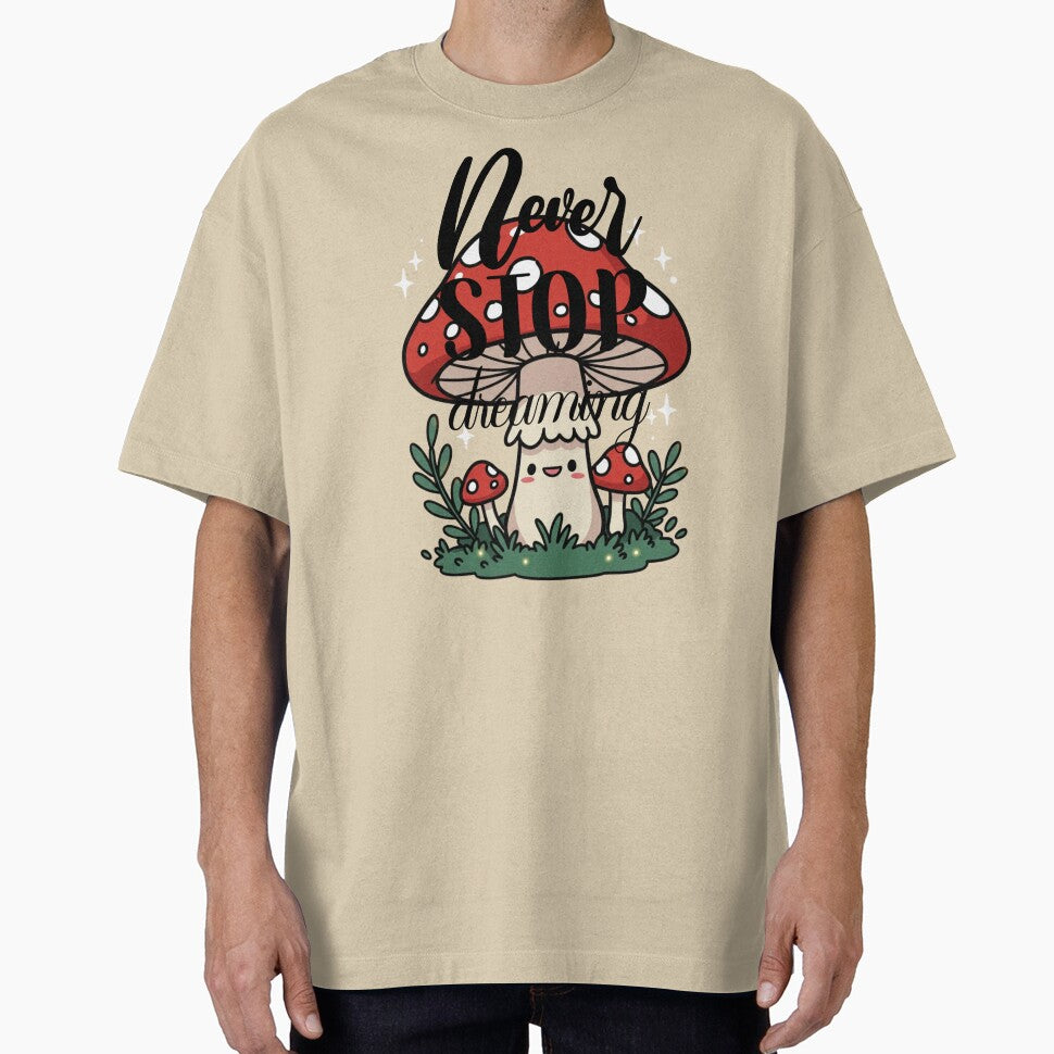 never stop growing mushroom classic tshirt by anandsiva2703
