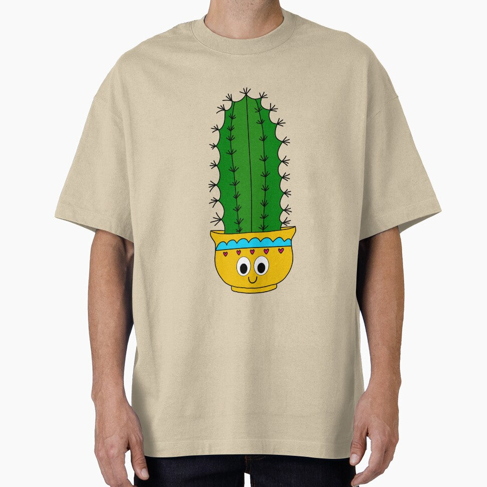 Cute Cactus Design #206: Spiky Cactus In Pretty Bright Pot by DreamCactus