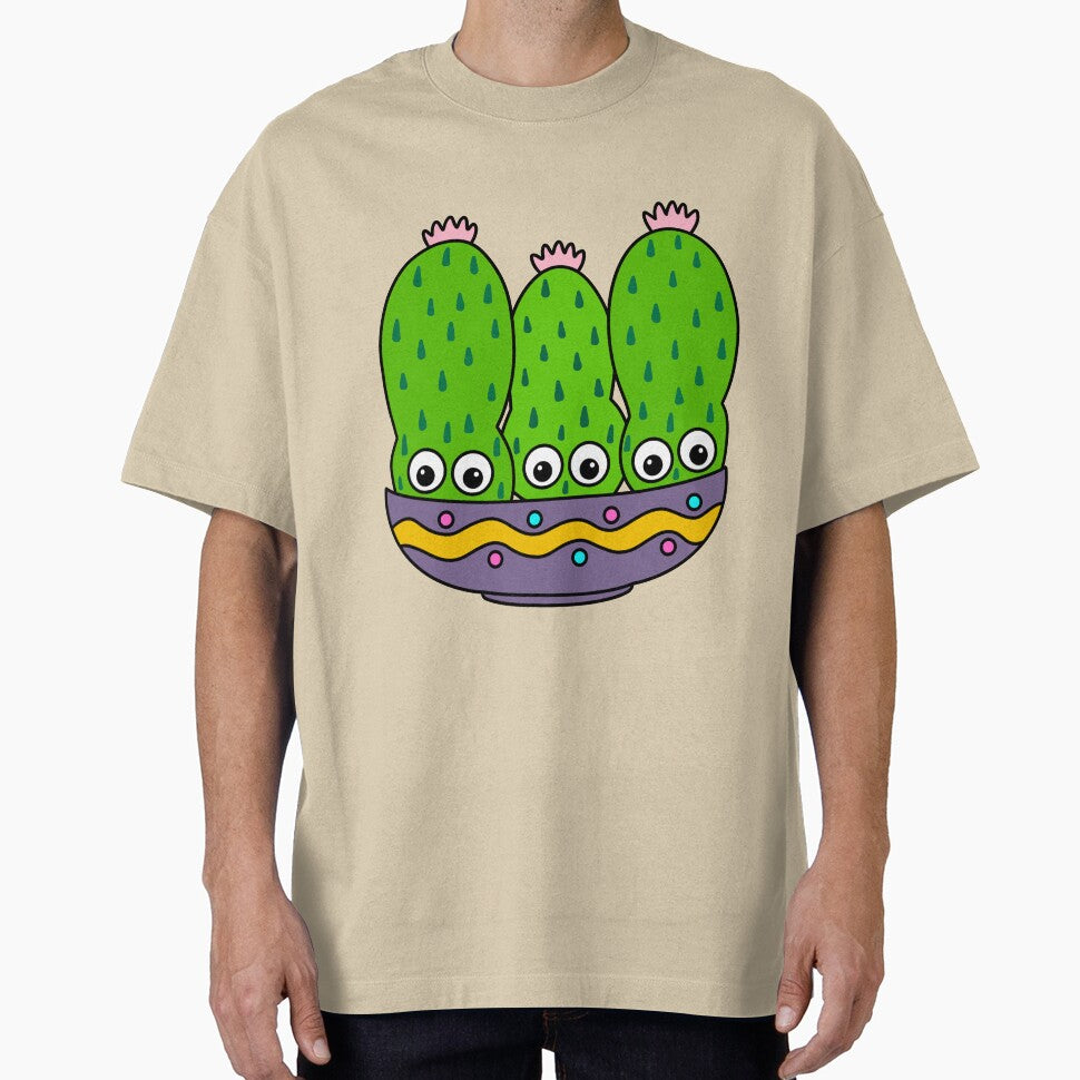 Cute Cactus Design #266: Cacti Bunch In Pretty Bowl by DreamCactus