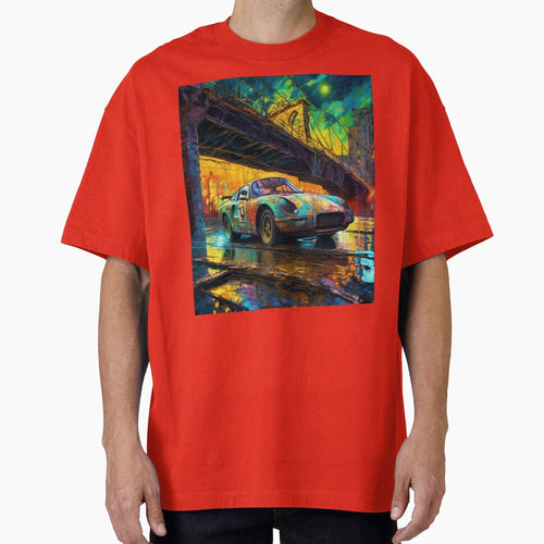 "Graffiti Rush: Racing Through the Neon Underpass" by Artisticanvas