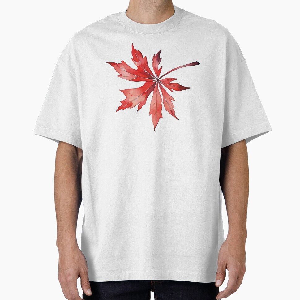 Japanese Maple Red Leaf Watercolor by MoxisWatercolor