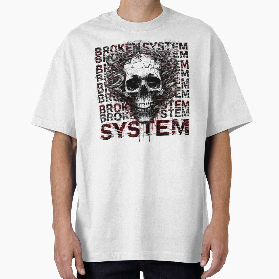 Broken System Skull - Streetwear by Dhenin Studio