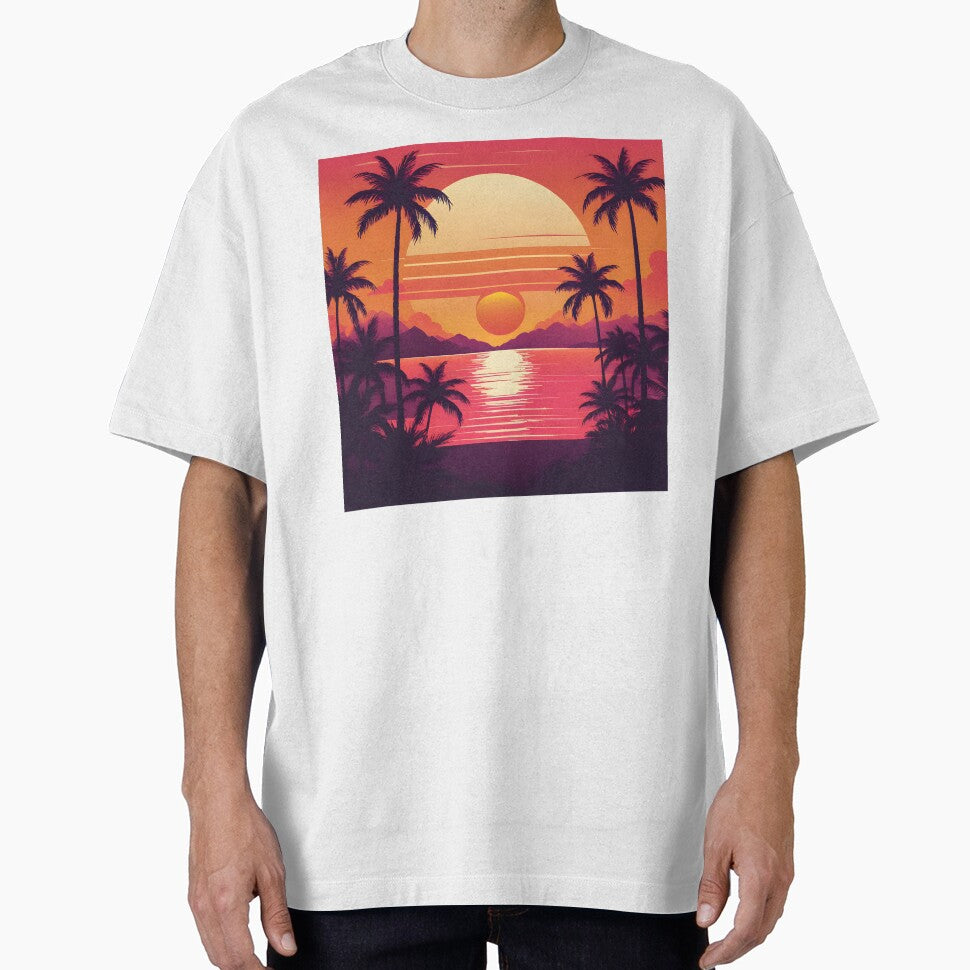 Retro Sunset Palm Trees 80s Vintage Aesthetic - 10 by RELAX STATION
