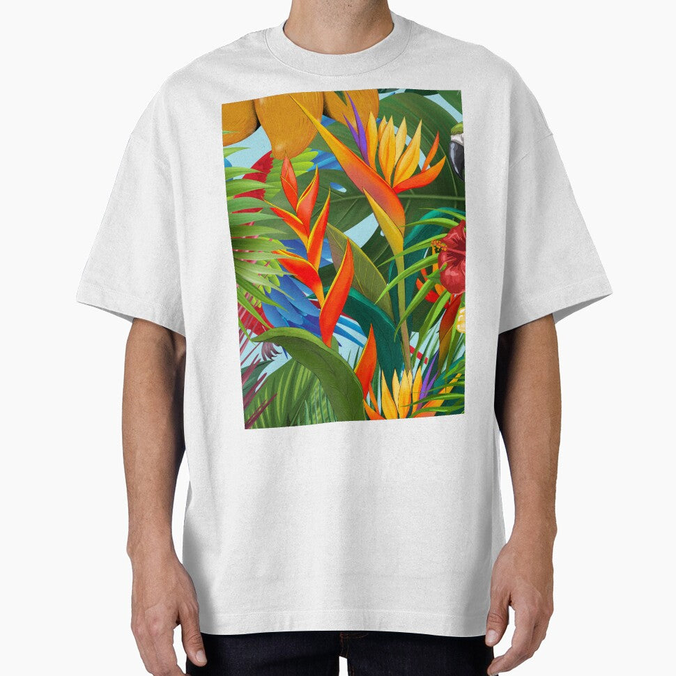Tropical plants trees and birds by BritishDelights
