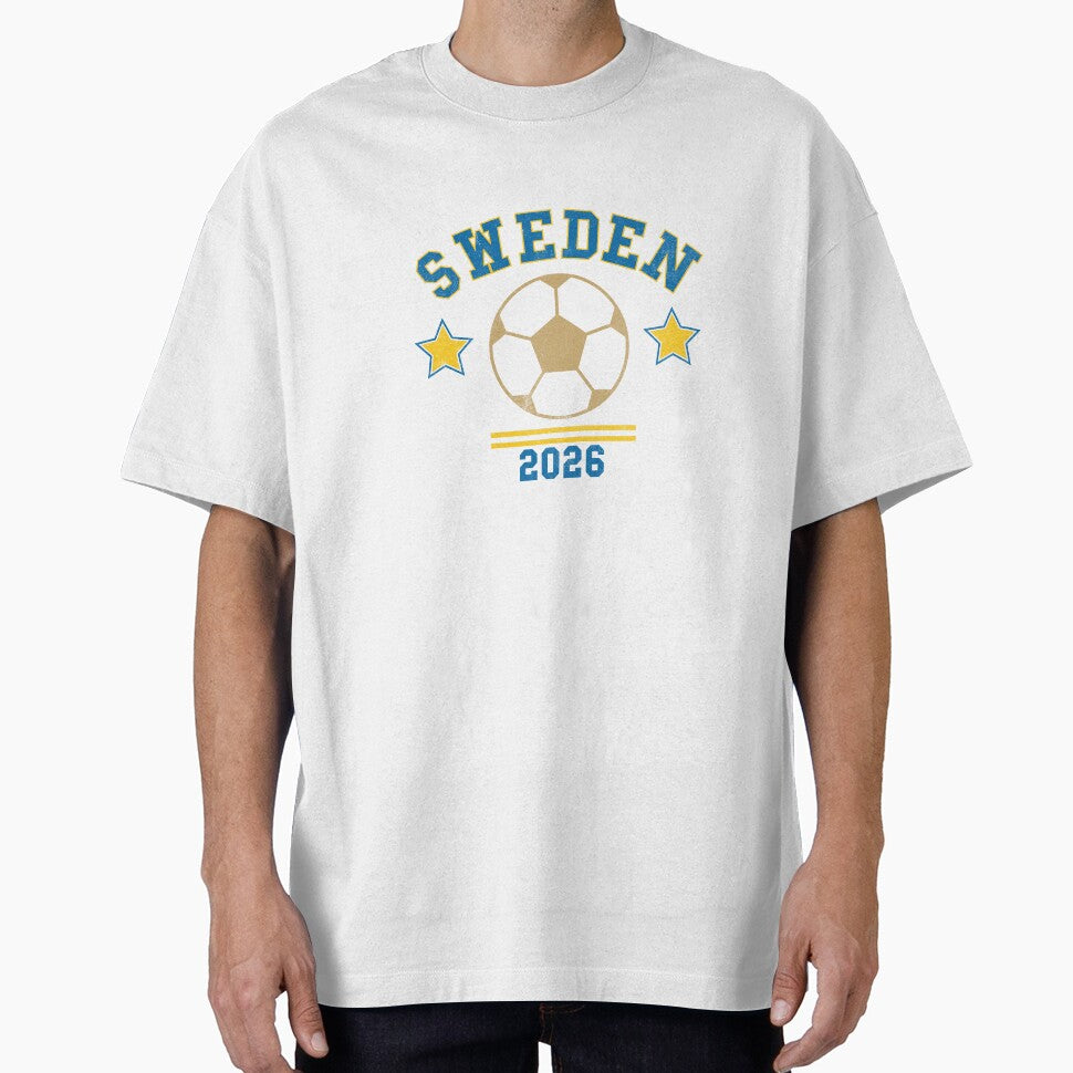 Sweden Vintage Soccer Tee by C & T ArtLab