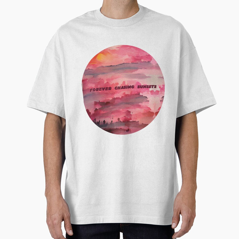 Pink Sunset Painting - Forever Chasing Sunsets 2 by Unaiza Khalid