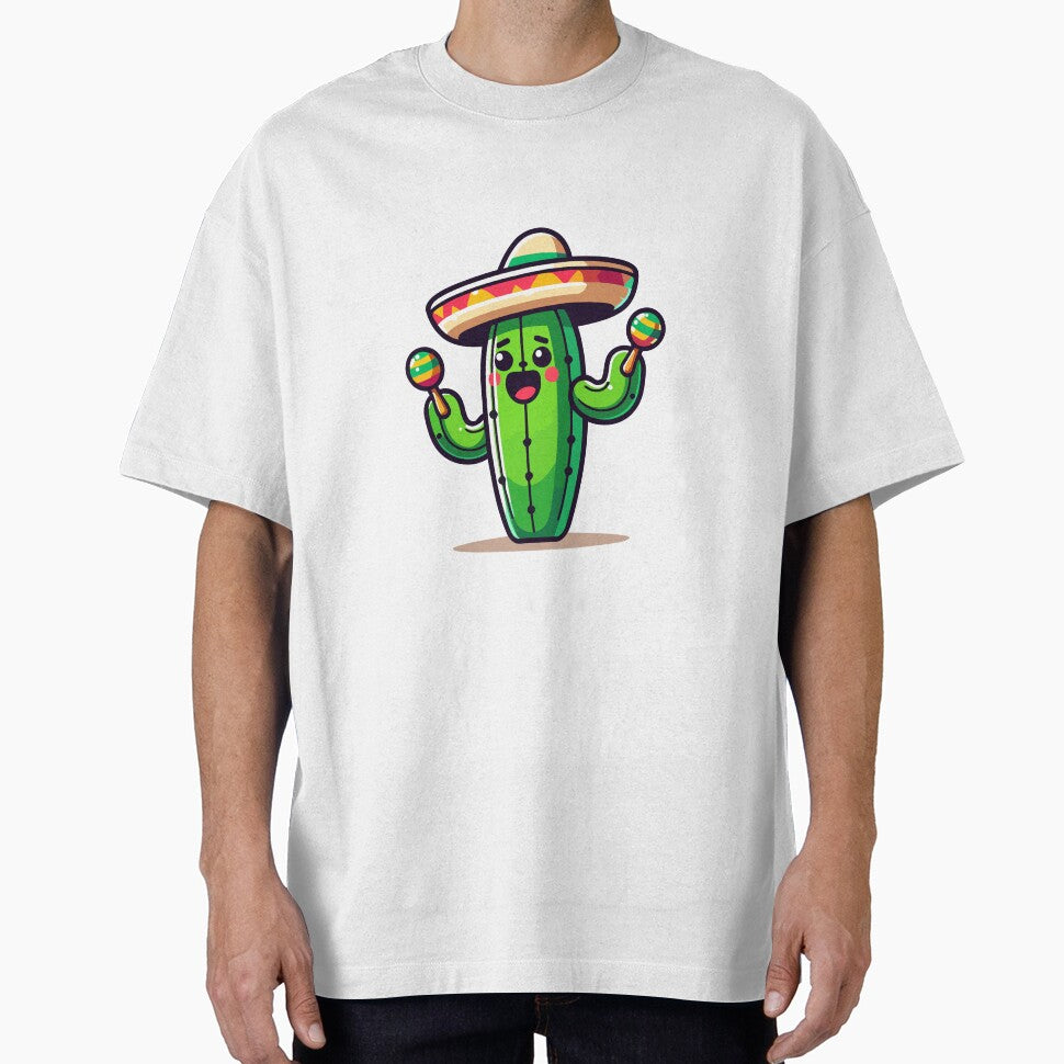 Mariachi Cactus with Sombrero and Maracas - Fun and Festive Plant by Akioos