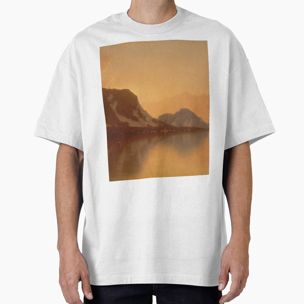 Sunset painting, Sunset Artwork,Isola Bella in Lago Maggiore by danaJG