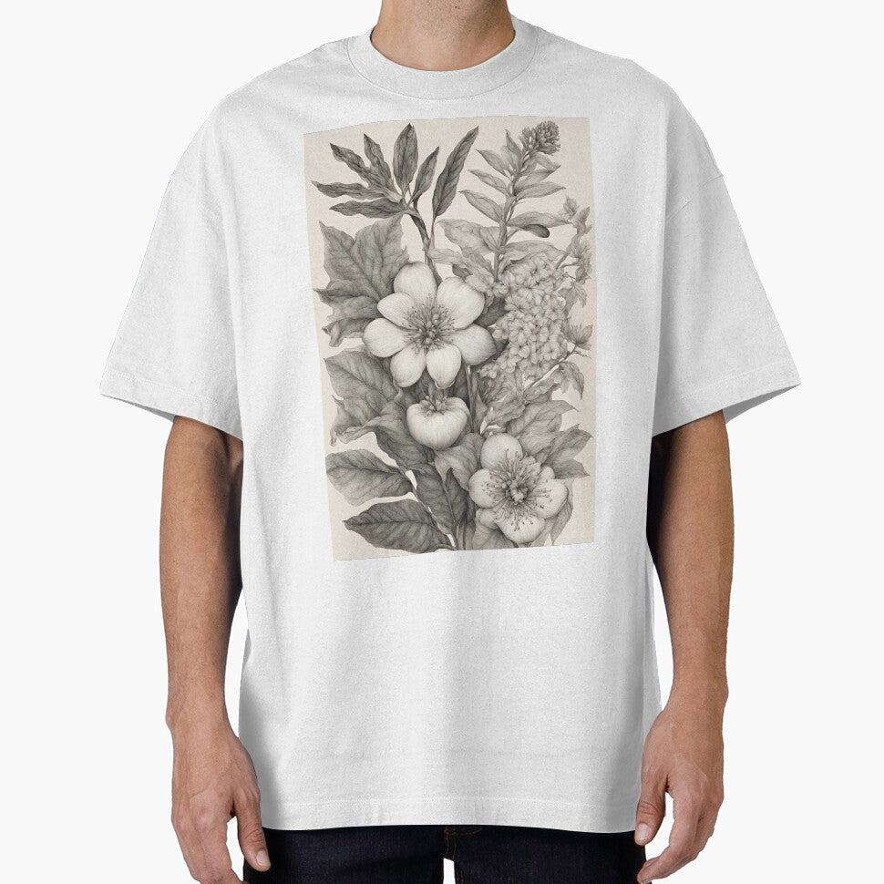 Hand-Drawn Botanical Illustrations: A Botanical Rhapsody of Nature's Beauty by Raffaellek