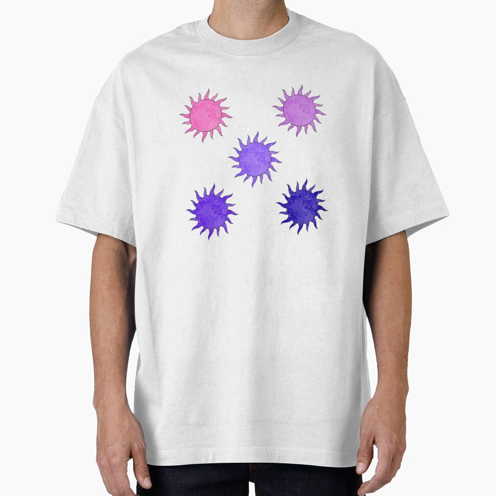 Pink & Purple Sun Sticker Pack – Aesthetic Suns in 5 Shades by InfiniteSticker