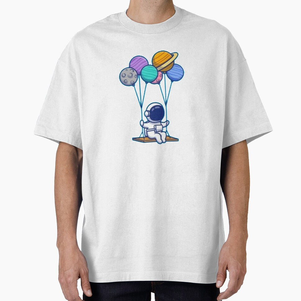 An astronaut swings by the planets.. by ZghoulStore