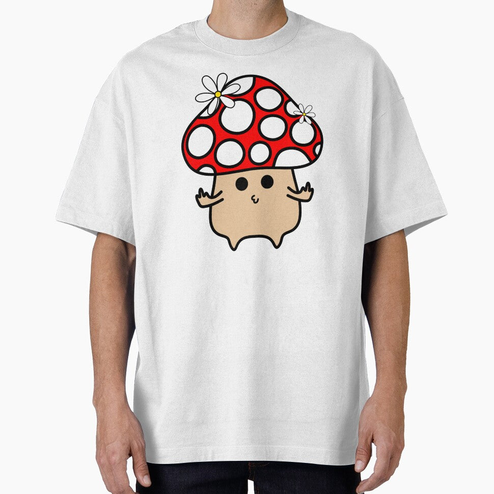 Cute Red Mushroom Pouting and Showing Middle Finger by MrsCreative1
