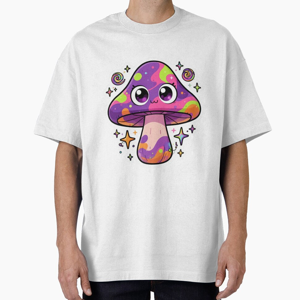 Trippy Mushroom Sticker — Psychedelic Eyes Funky Groovy Shroom by magiquecreations