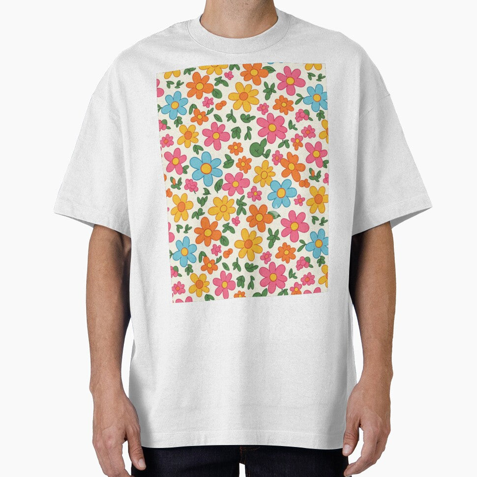 Cute Retro Flower Repeat Design for Spring & Summer by FashioonTrends