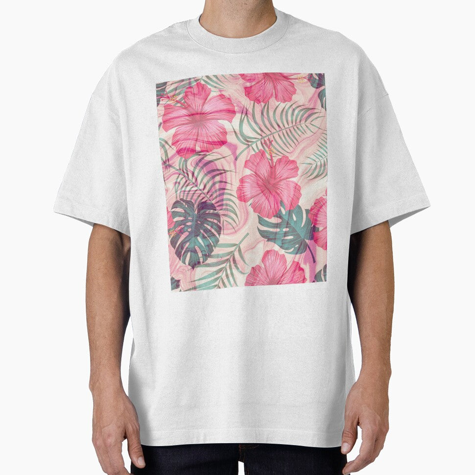 pink watercolor flower pattern by Beeroclock
