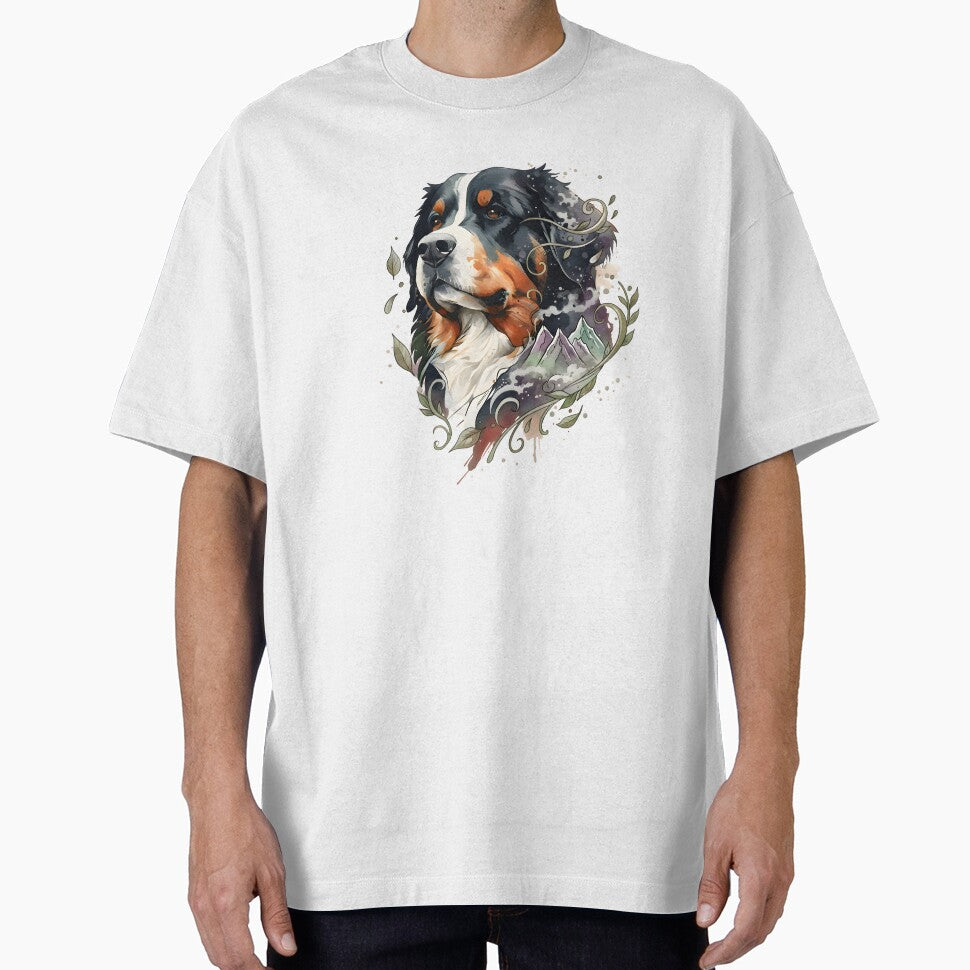 Bernese Mountain Dog | Colorful Watercolor Design #20 by MatsurexDesigns