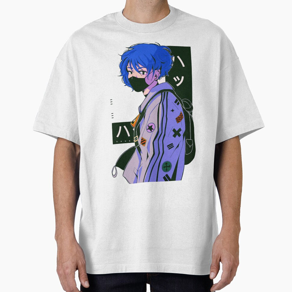 Masked Blue Hair Boy by laura-lins-lab