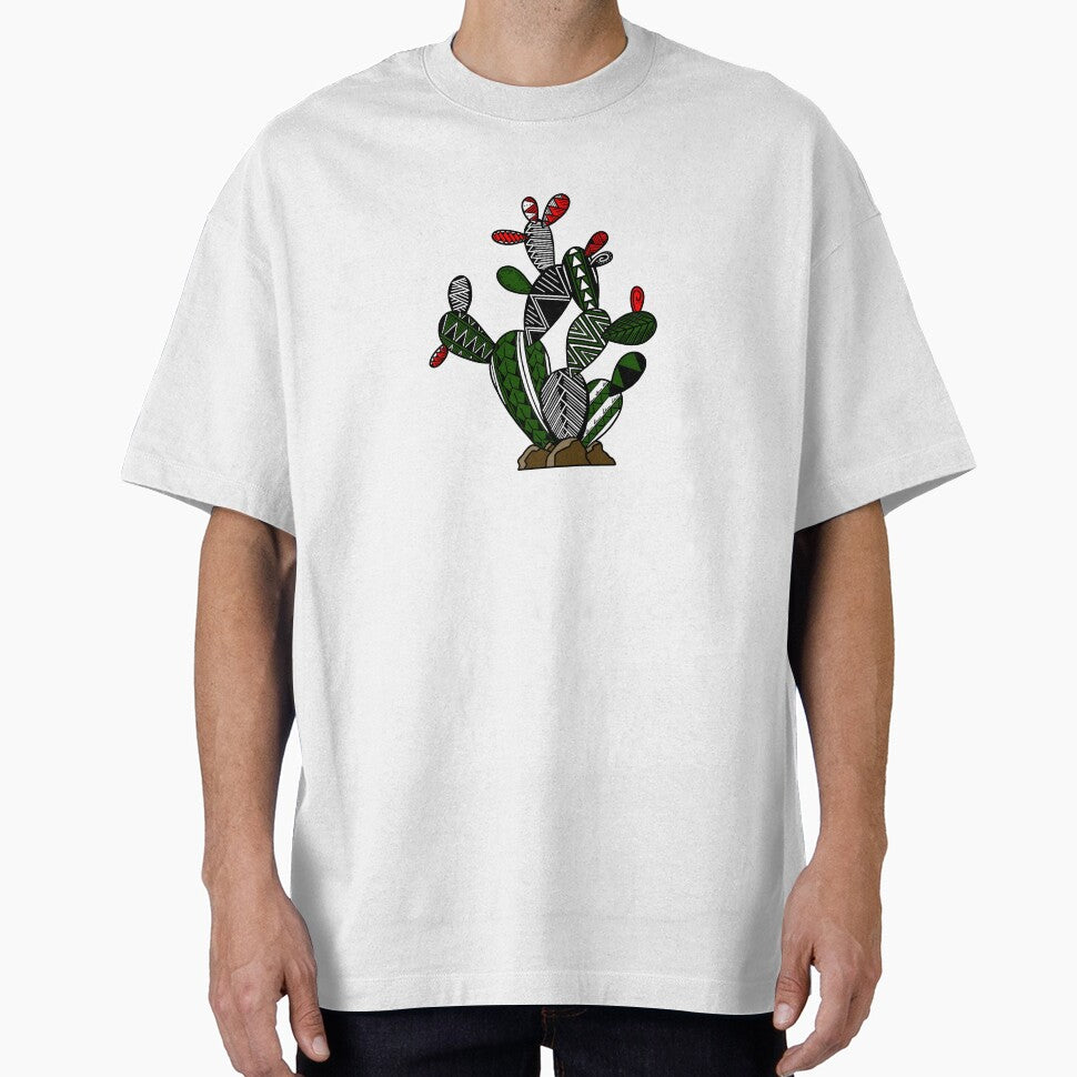 Green Tribal Prickly Pear Cactus by Steeb757