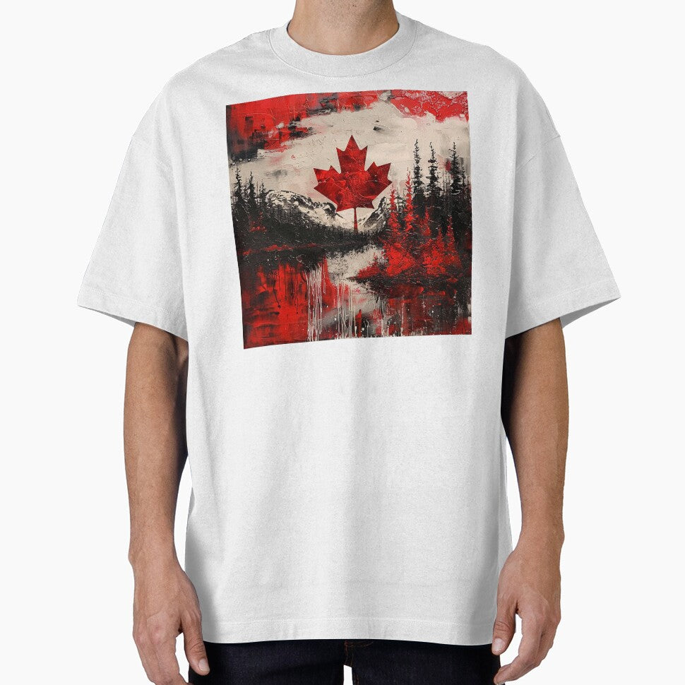Canadian Patriotic maple leaf print by dcrc