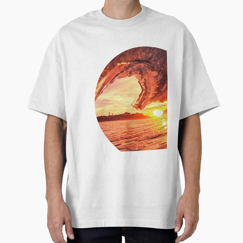 Beach Sunset Waves by Alexandra Rty