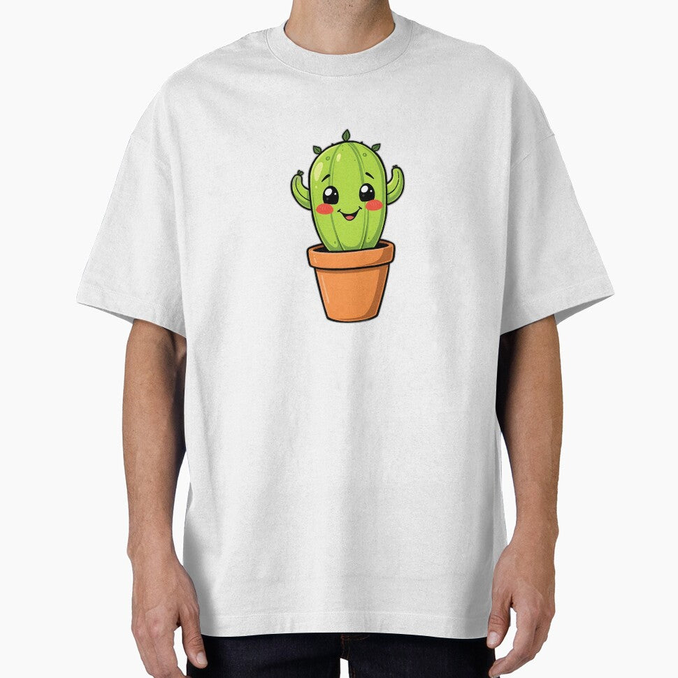 Cute Smiling Cactus Illustration – Perfect Plant Parent Gift – POD Design by PrintMadog