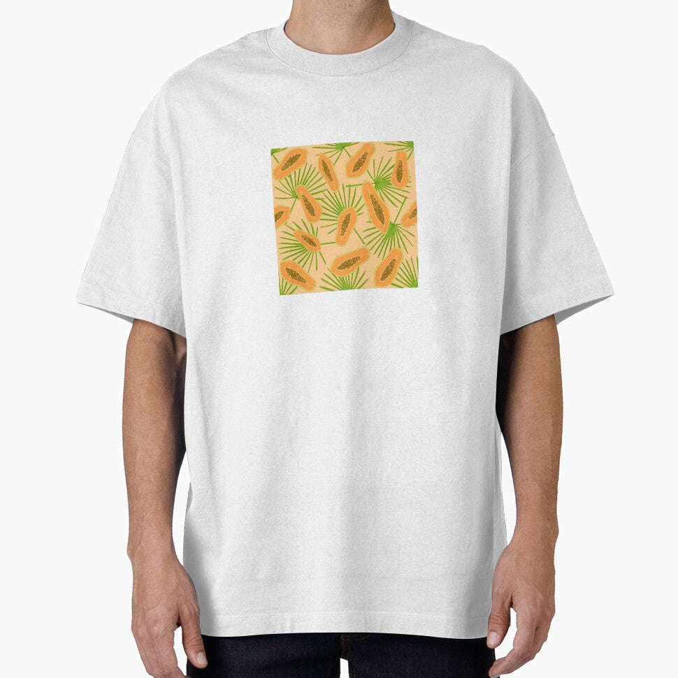 Papaya palm repeat pattern by Thursday-Child