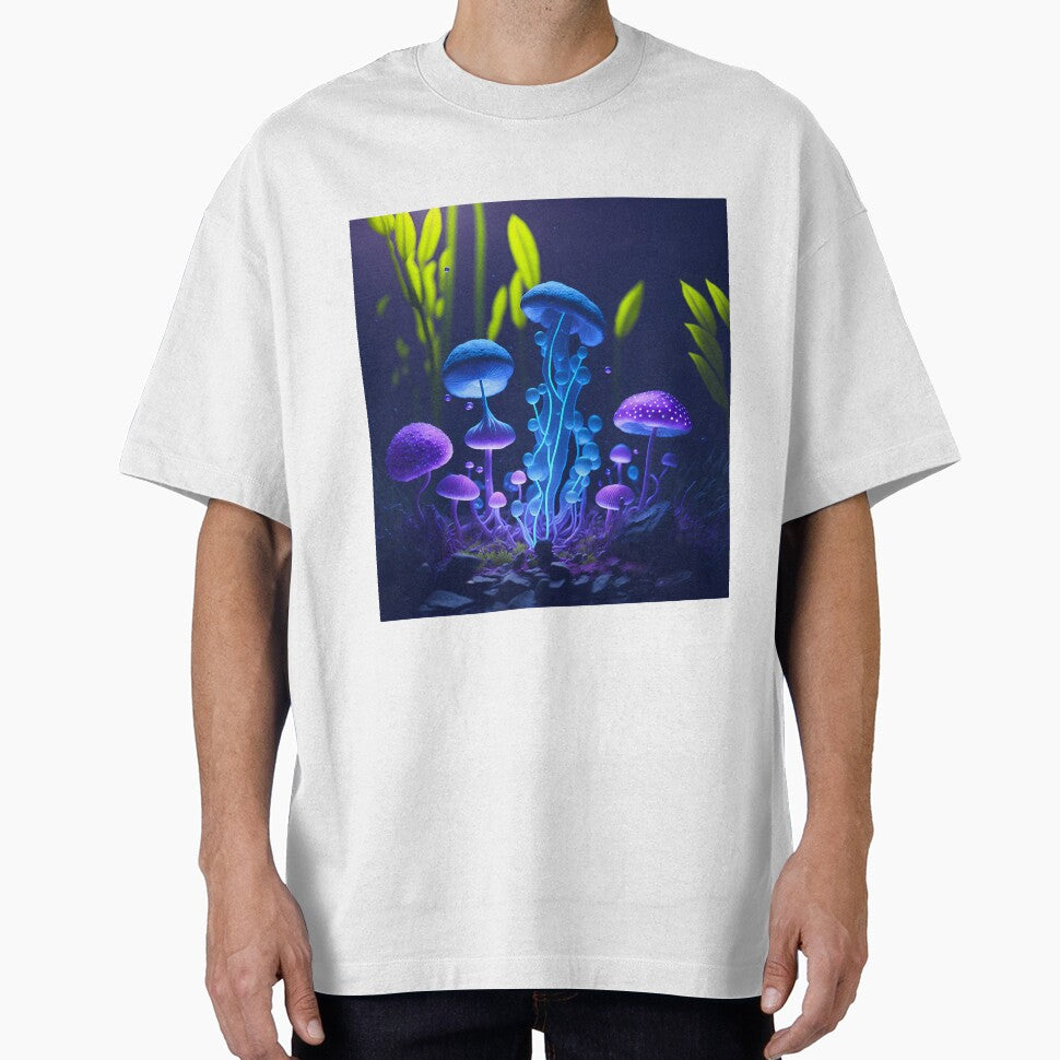 Magic Mushrooms Blue And Purple - Mushrooms by internlvisions