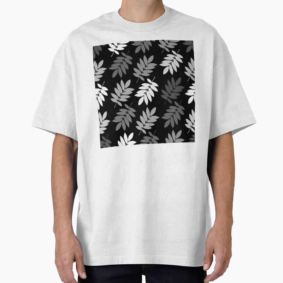 Elder Leaf Pattern Monochrome by NataliePaskell