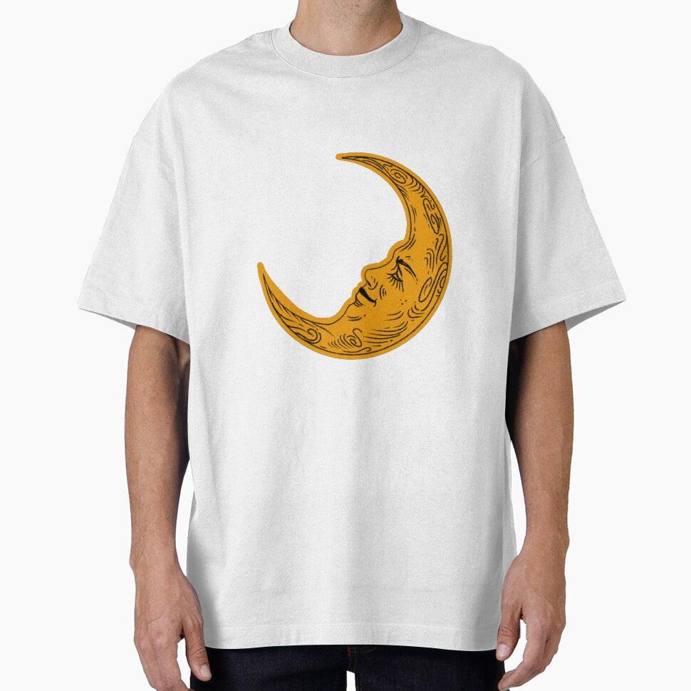Crescent Sleeping Moon (Yellow) by artwithkristen