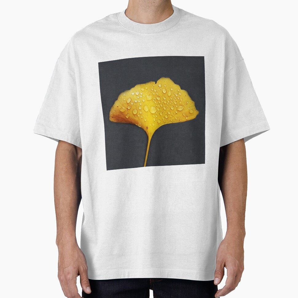 Gingko Biloba Leaf-Gold Leaf-Gingko Leaf-Gingko Leaf Dew by TessAndre