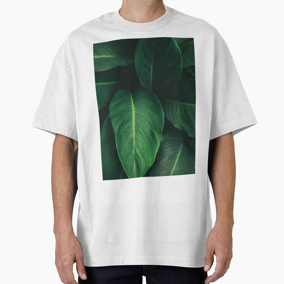 Natural Foliage Tropical Leaf With Dark Green Texture by JTS STORE