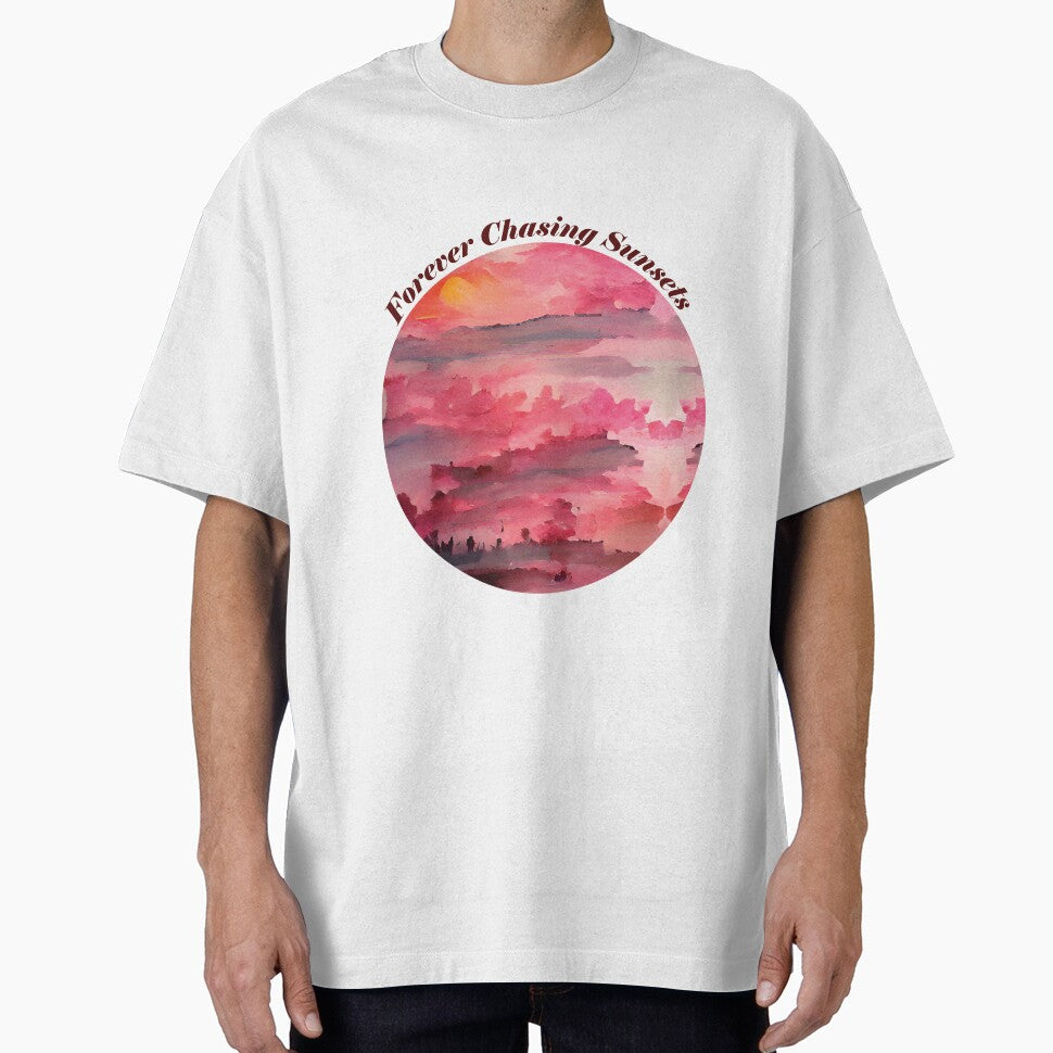 Pink Sunset Painting - Forever Chasing Sunsets 4 by Unaiza Khalid