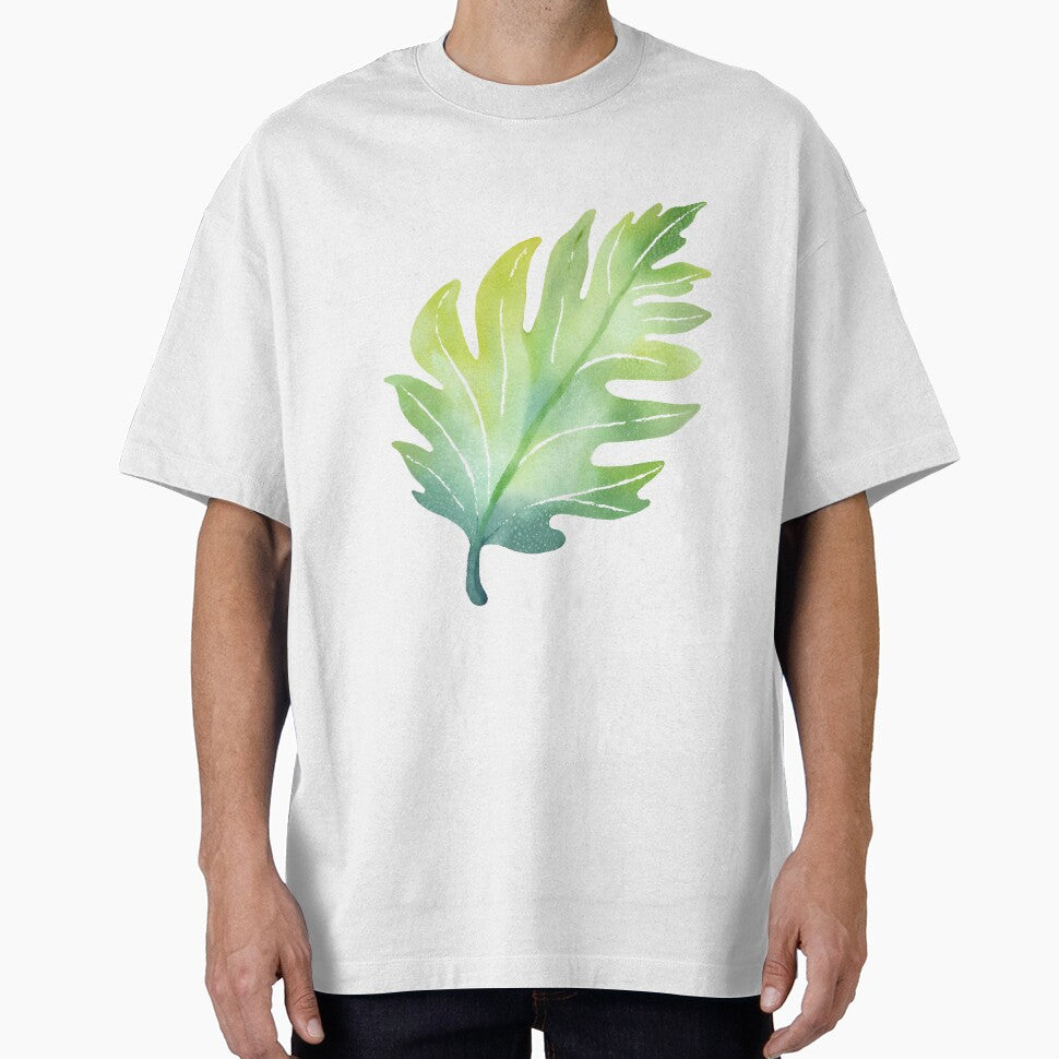 Green leaf watercolor pattern by AKRE R