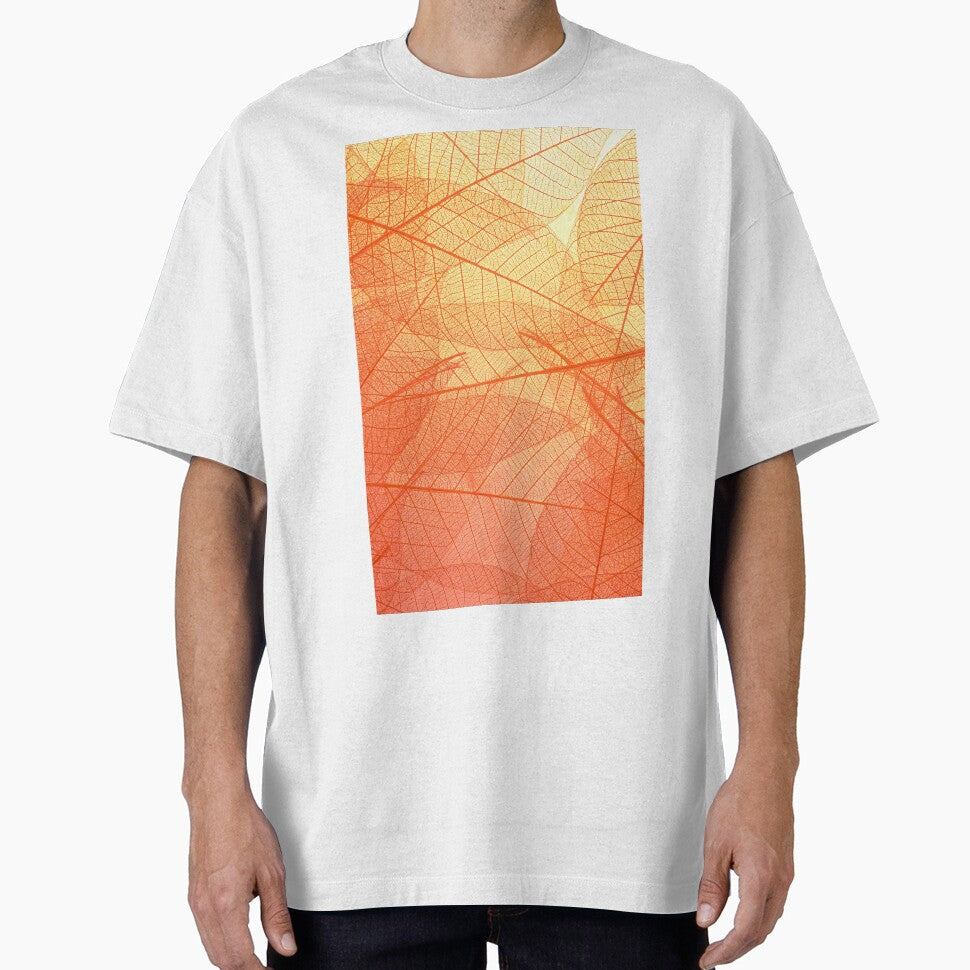 orange leaf pattern by Iskanderox