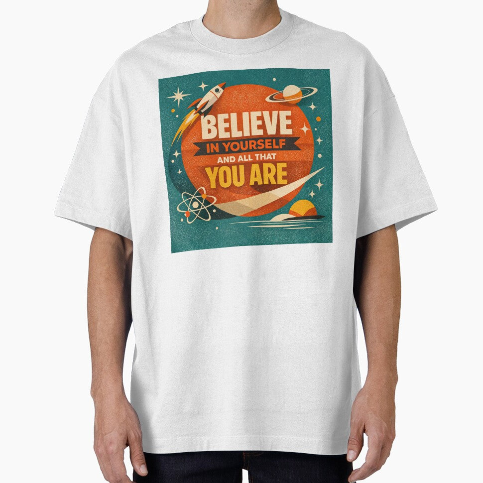 Believe in Yourself – Retro Space Inspiration by ForeverPrintsOK